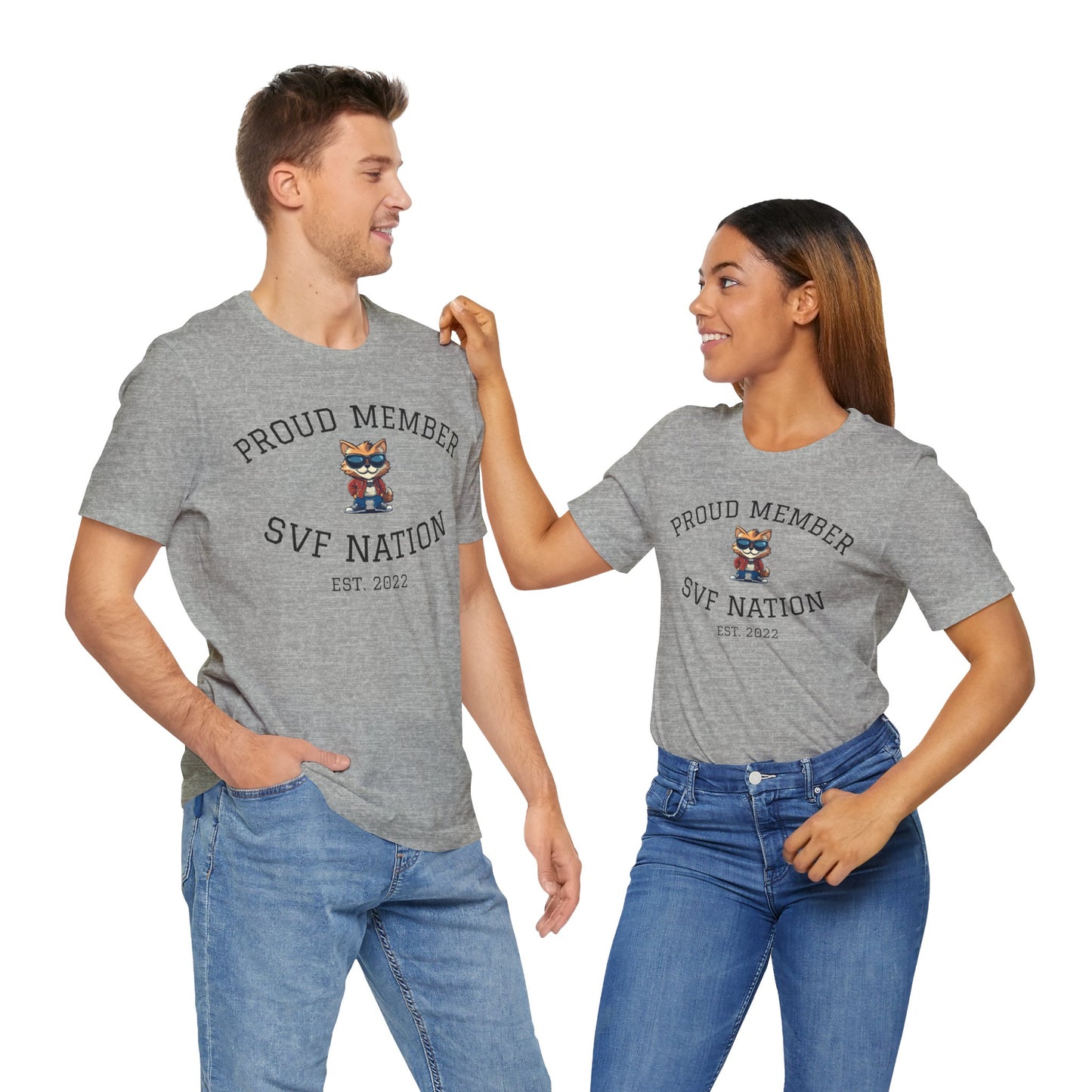 SVF Nation Proud Member Tee - Unisex T-Shirt for Fans, Casual Wear, Birthday Gifts, Team Spirit, Community Love