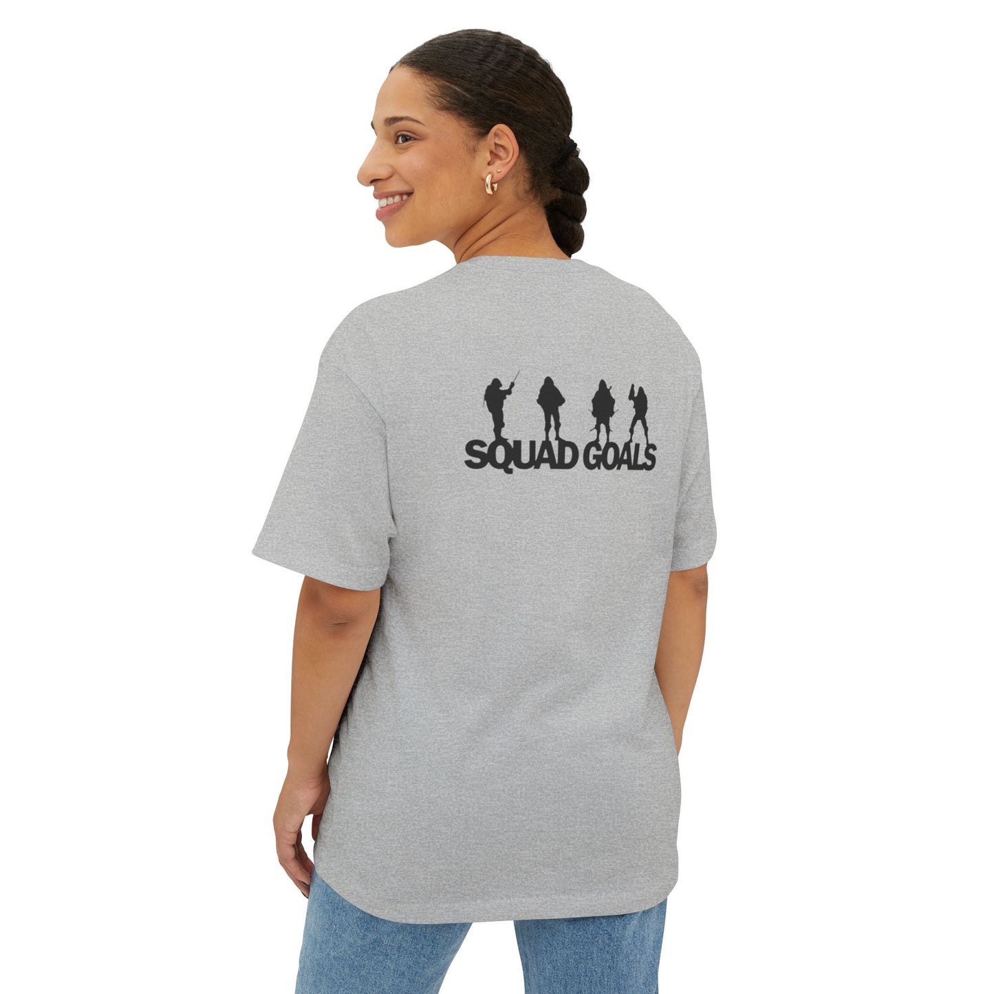 "Squad Goals"- (you know)-Unisex Oversized Boxy Tee - GXT
