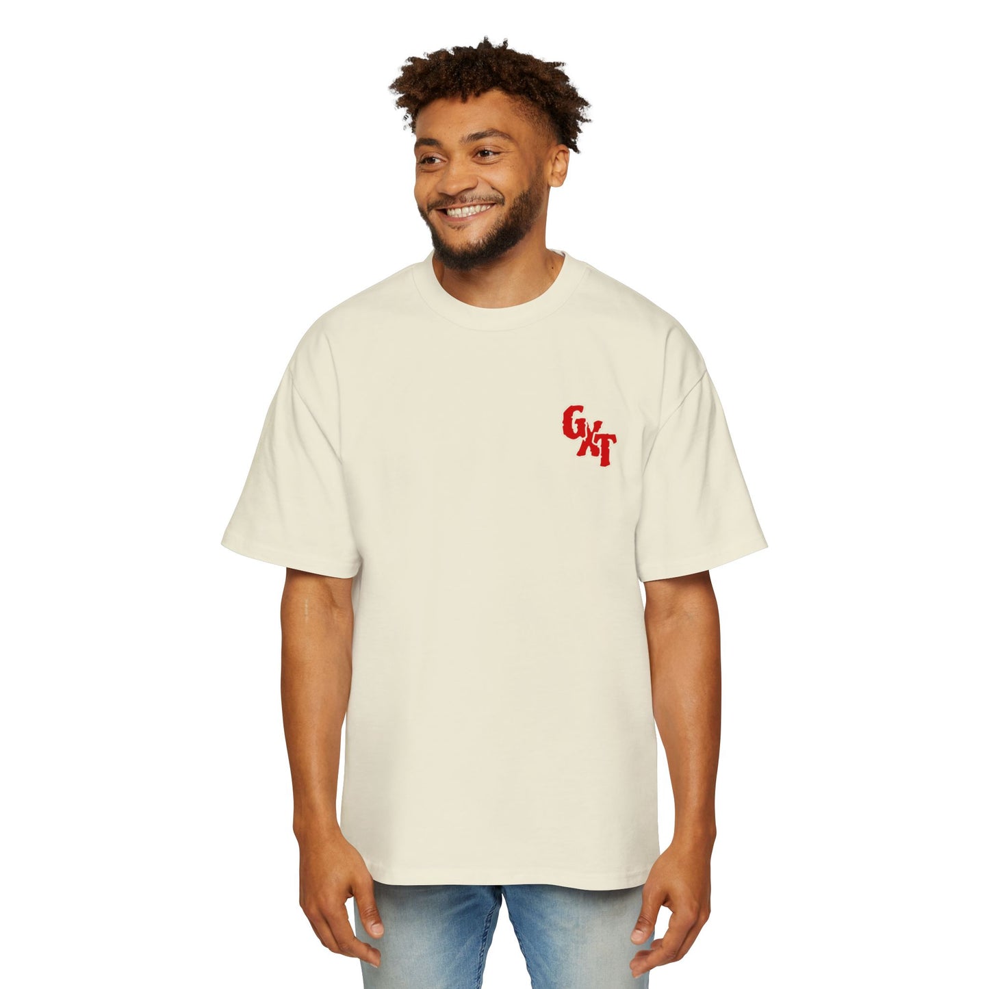 "Talk Hard" KGXT- Men's Heavy Oversized Tee -