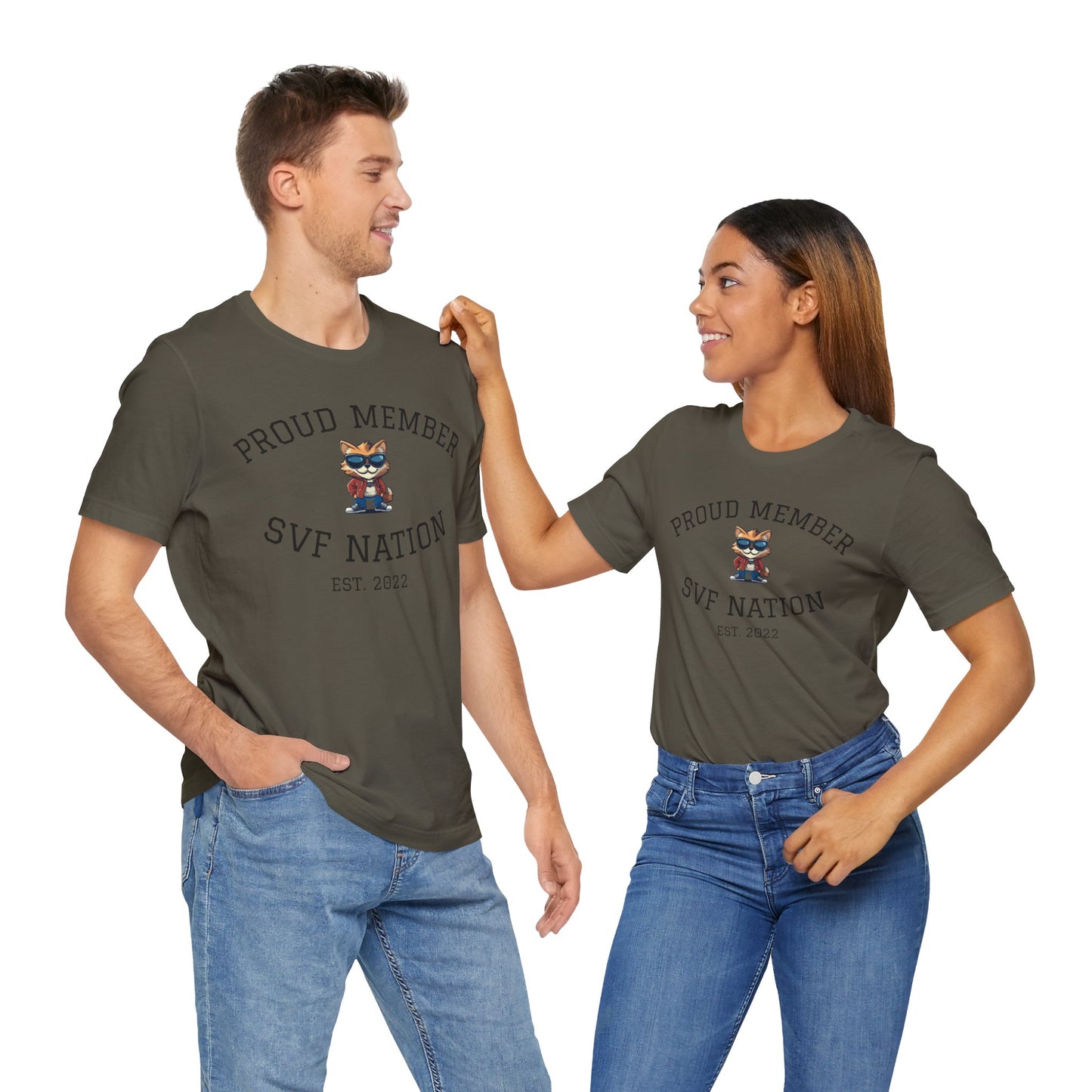 SVF Nation Proud Member Tee - Unisex T-Shirt for Fans, Casual Wear, Birthday Gifts, Team Spirit, Community Love