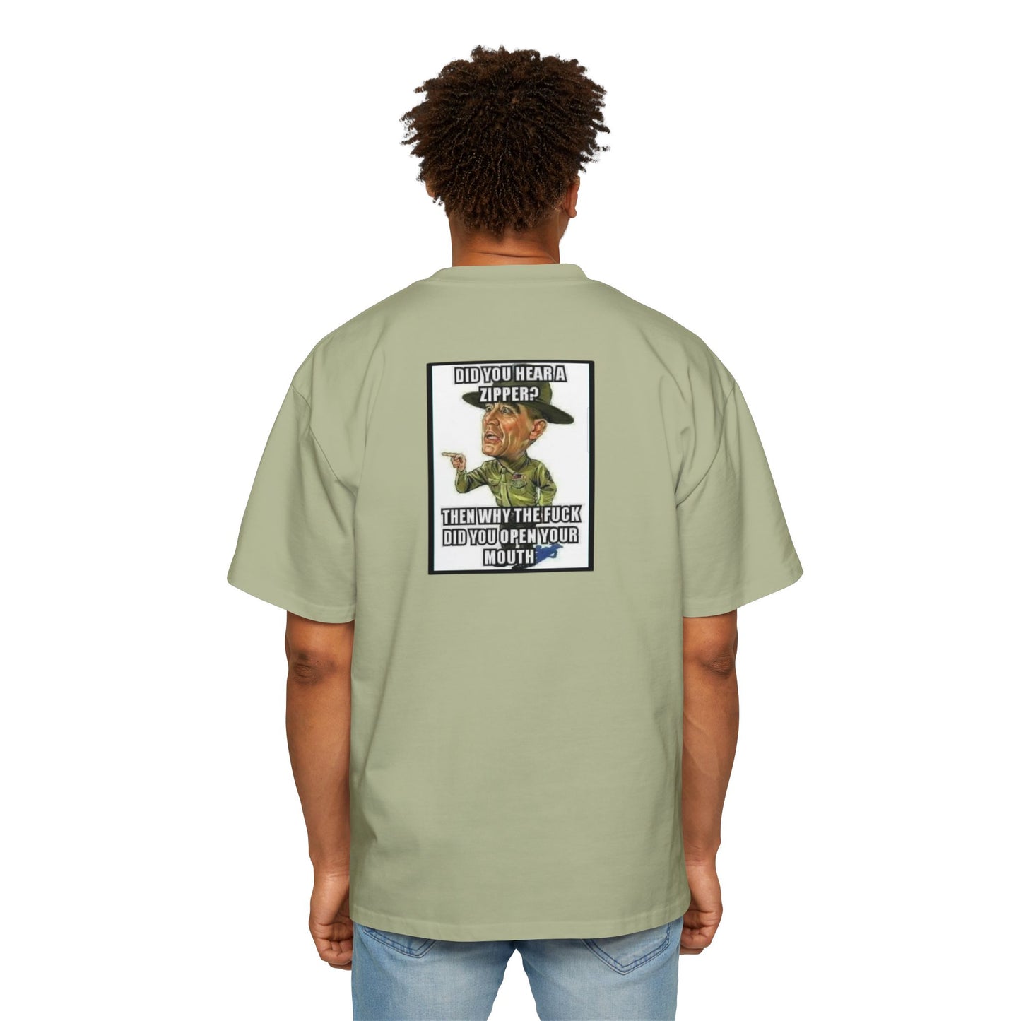 Full Metal Jacket Zipper Quote - Oversized Tee