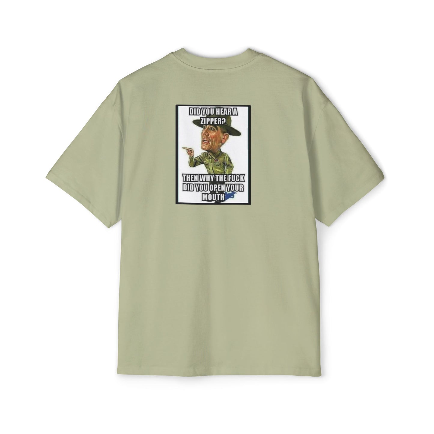 Full Metal Jacket Zipper Quote - Oversized Tee