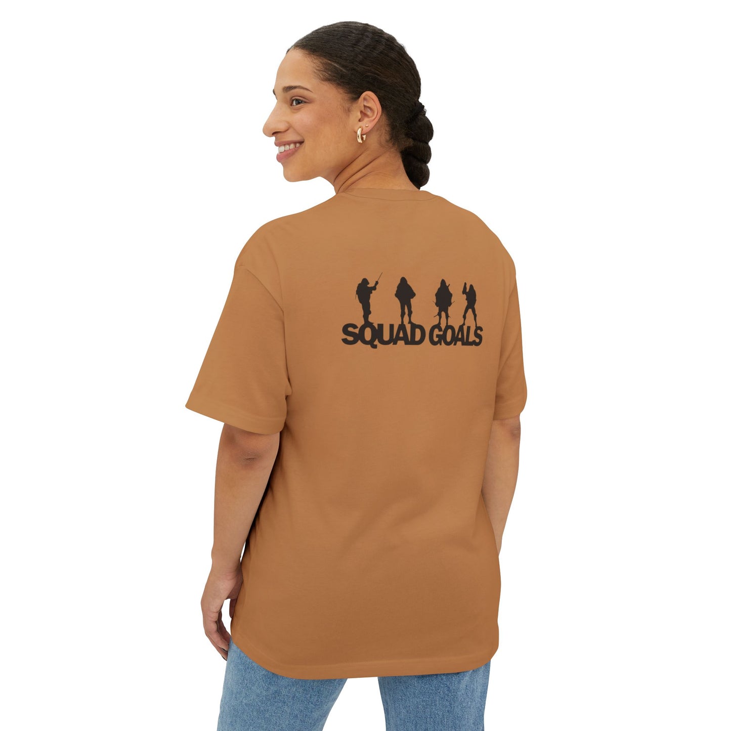 "Squad Goals"- (you know)-Unisex Oversized Boxy Tee - GXT