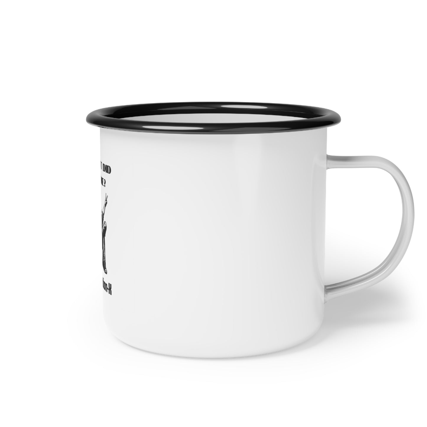 But did you die?- Camping mug