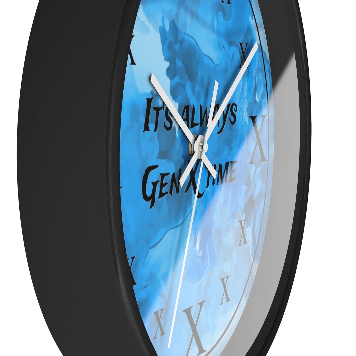 It's Always Gen X Time Wall Clock - (BLUE)