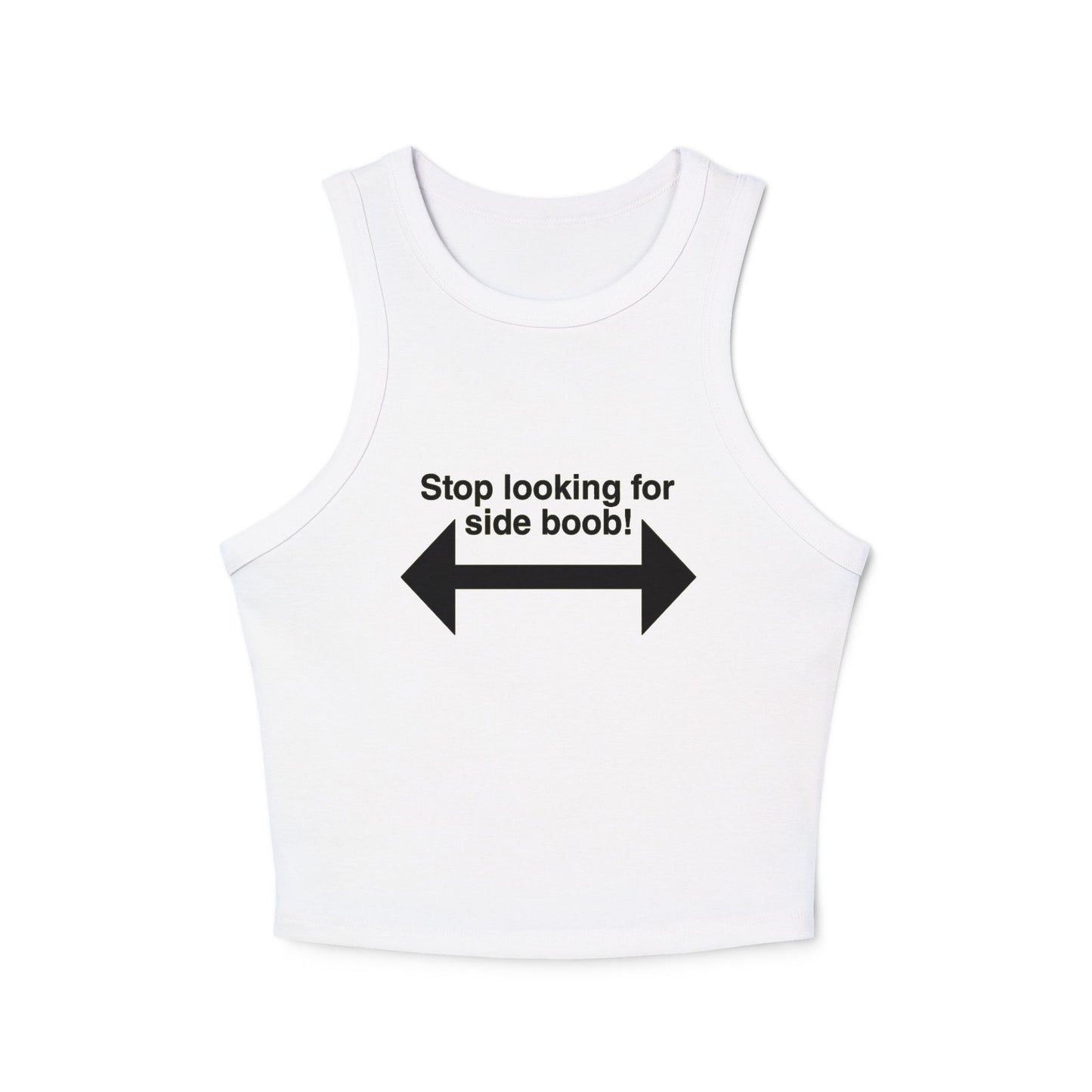 Side Boob-Women's Micro Rib Racer Tank Top