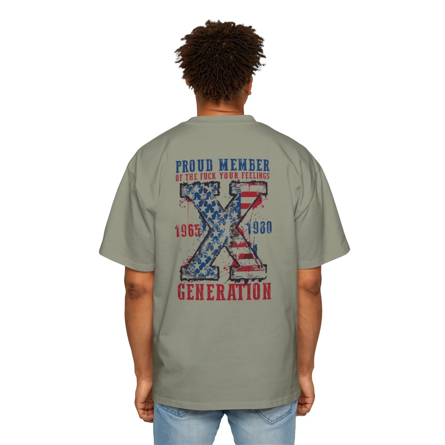 Proud Member Oversized Tee - Generation X Graphic T-Shirt