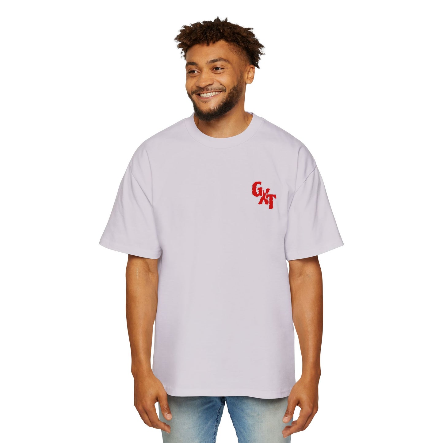 "Talk Hard" KGXT- Men's Heavy Oversized Tee -
