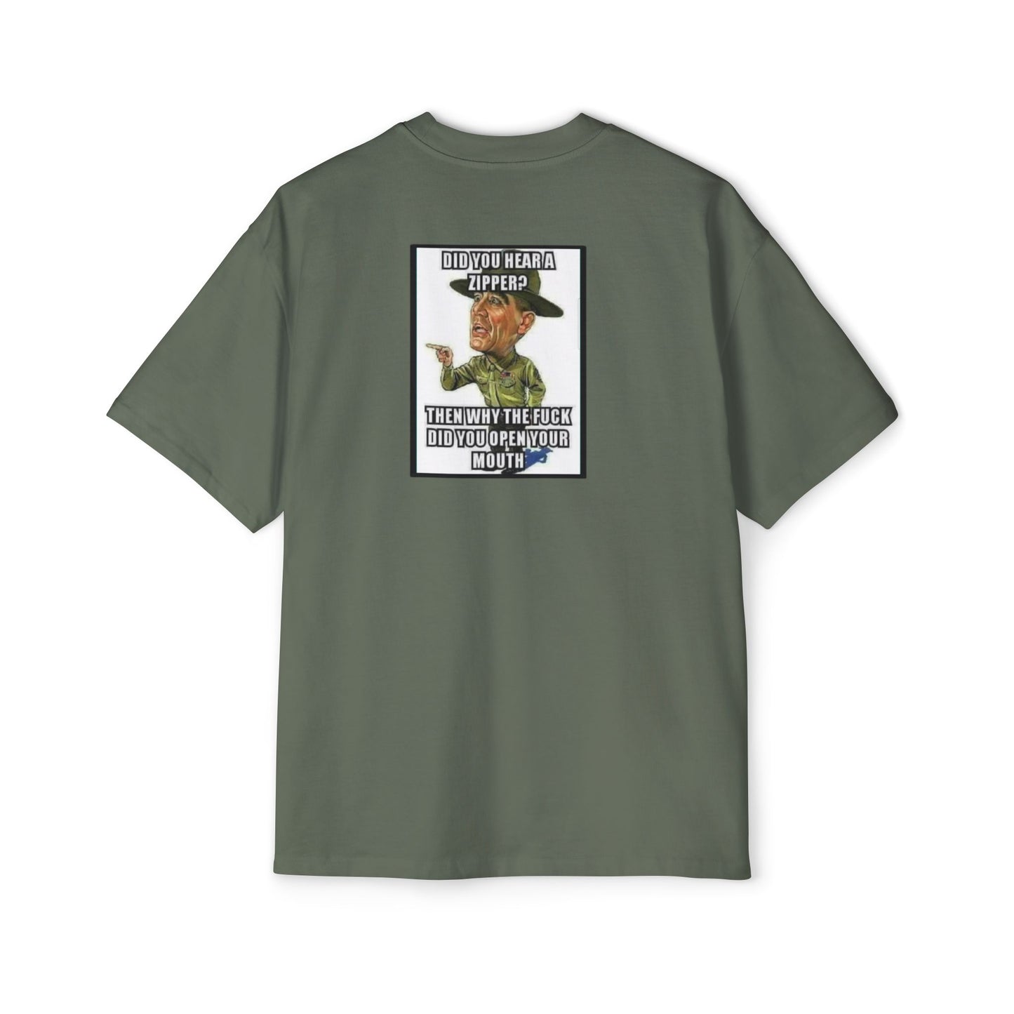 Full Metal Jacket Zipper Quote - Oversized Tee
