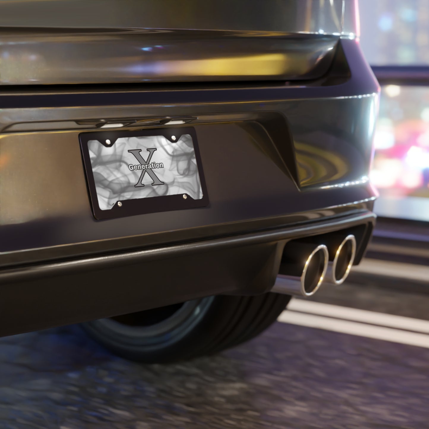 Gen X Smoke - Vanity Plate - Unique Car Accessory for Millennials