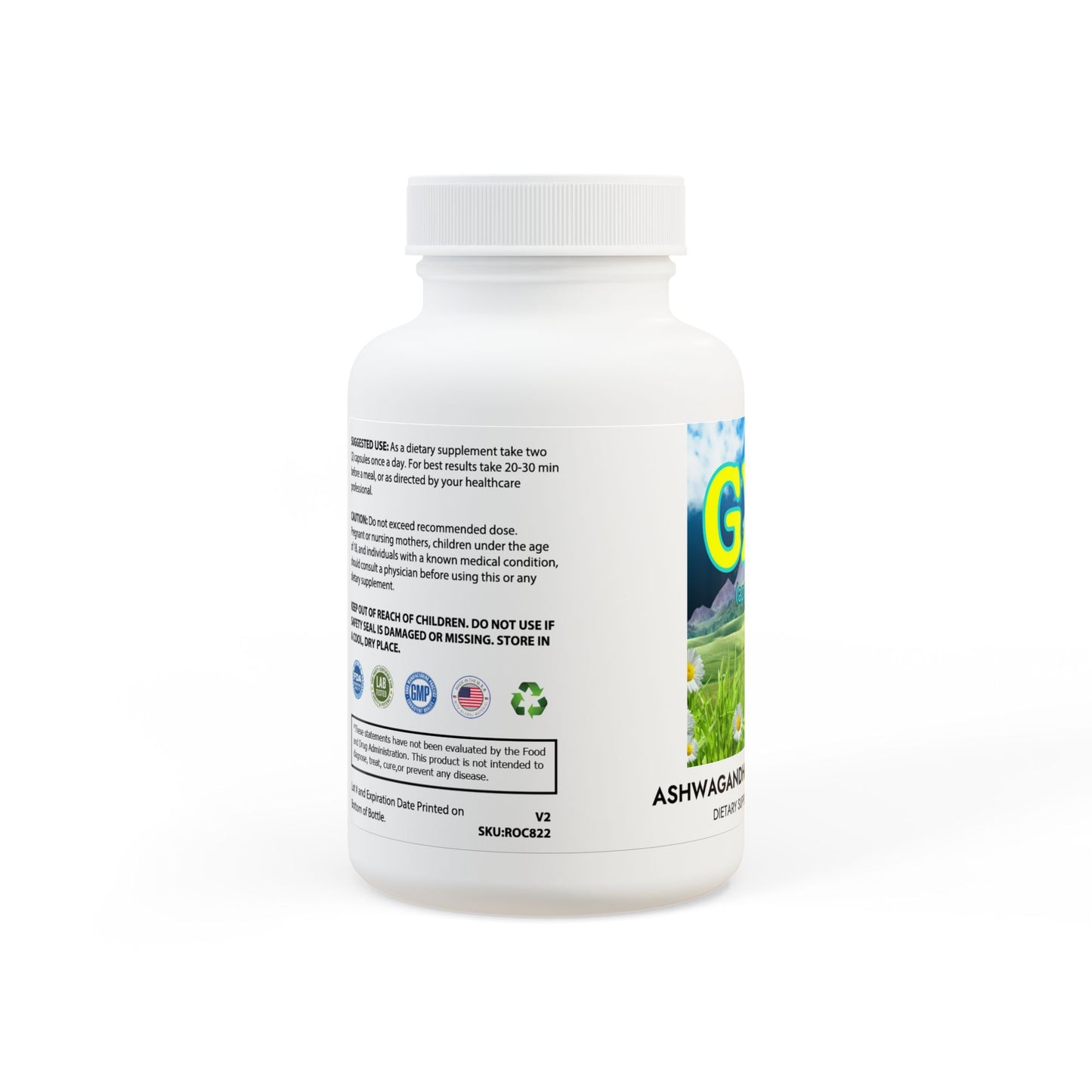 Ashwagandha and Black Pepper Supplement (60 capsules)