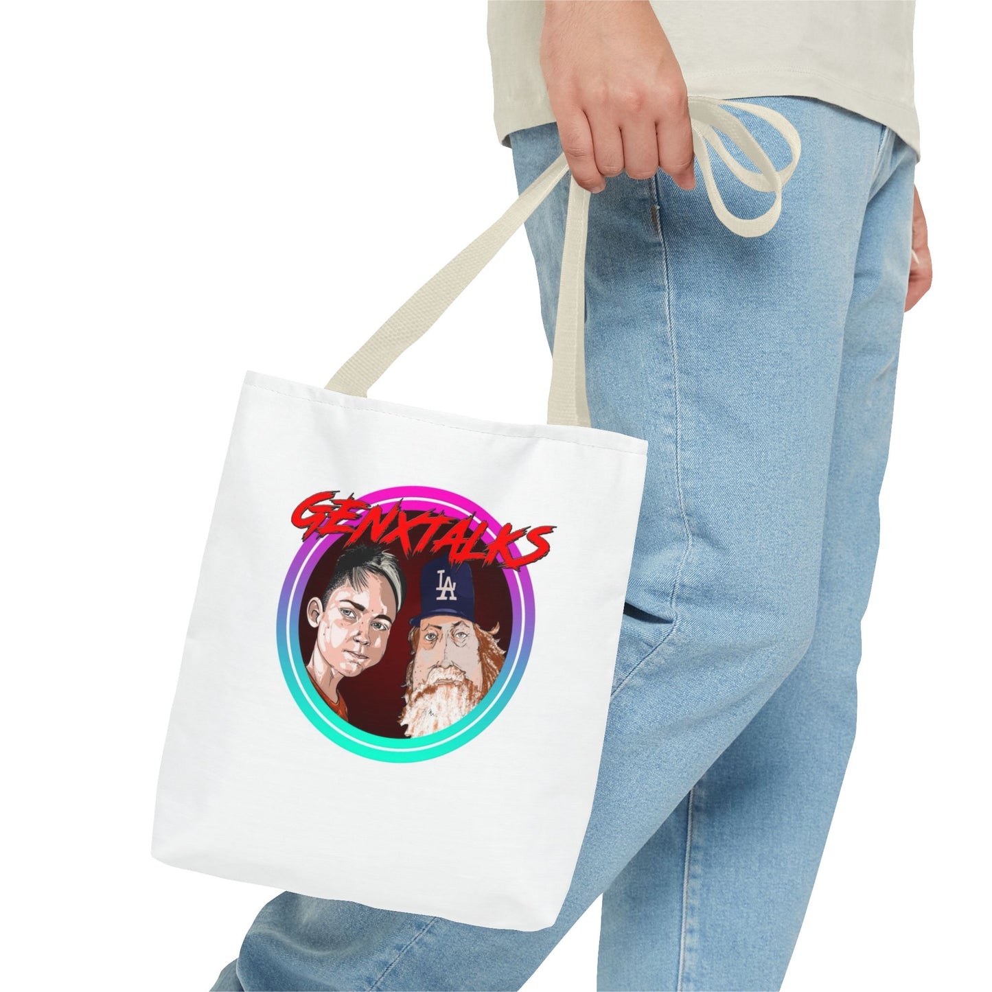 Vibrant GENXTALKS Graphic Tote Bag