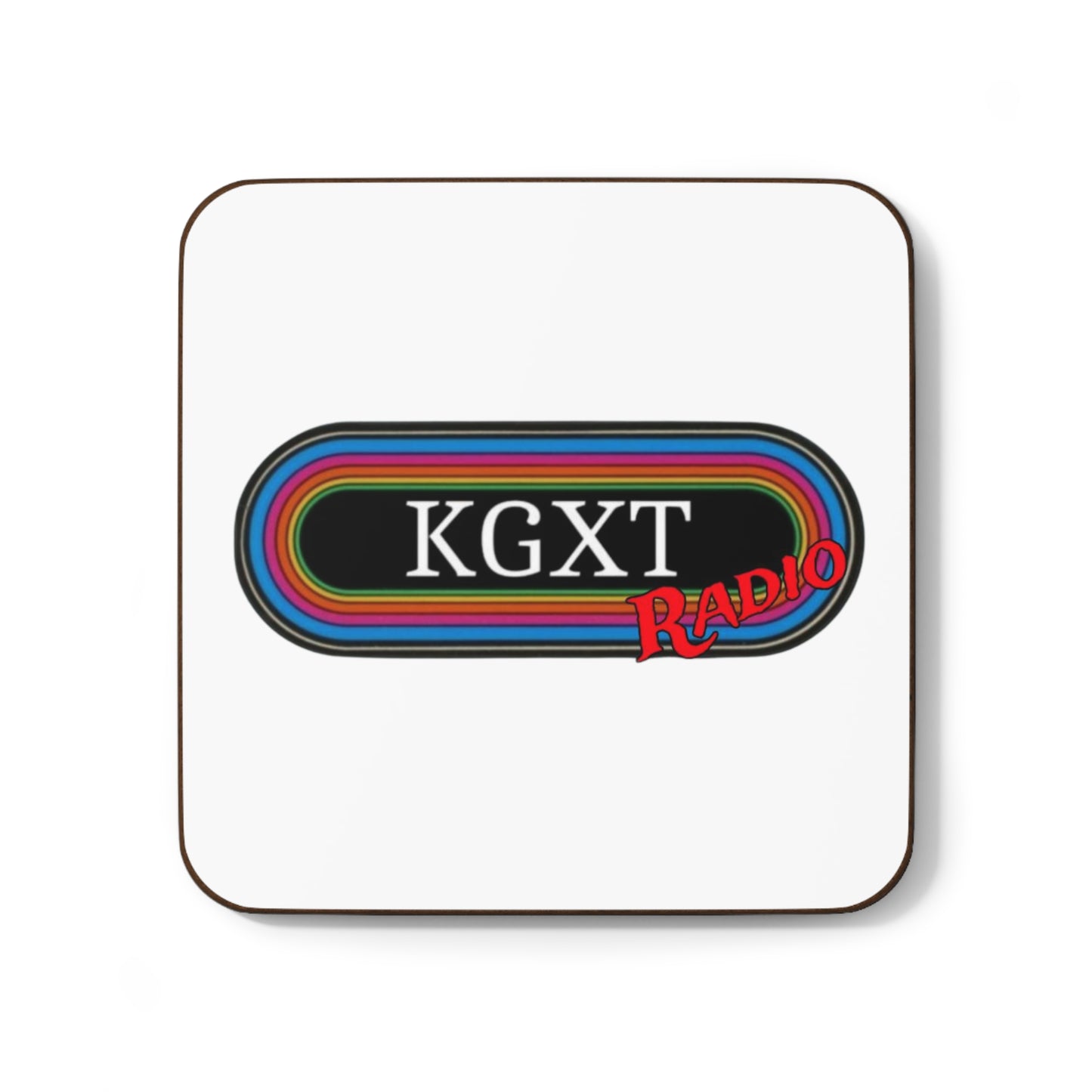 KGXT radio-Hardboard Back Coaster
