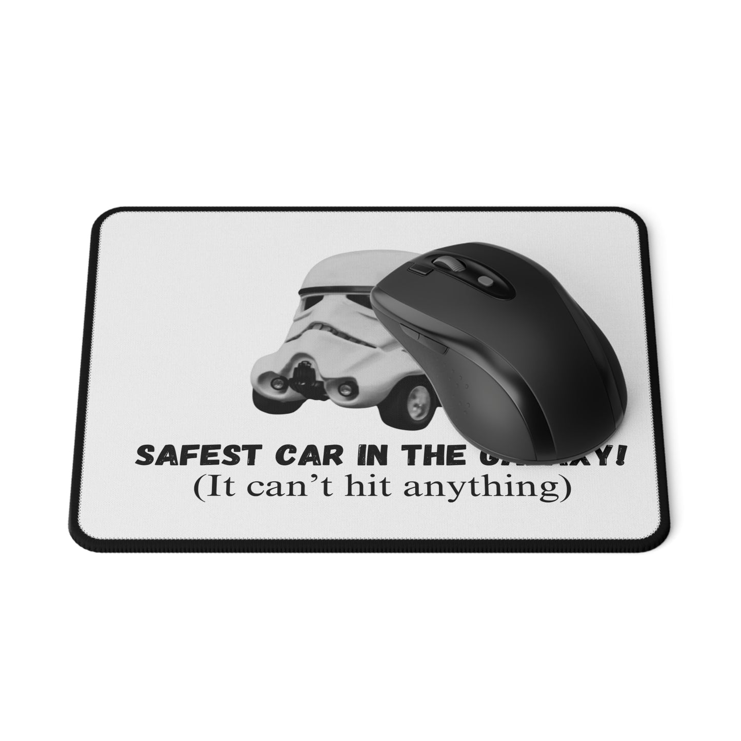 Safest Car in the Galaxy Non-Slip Gaming Mouse Pad - Perfect for Gamers and Star Wars Fans