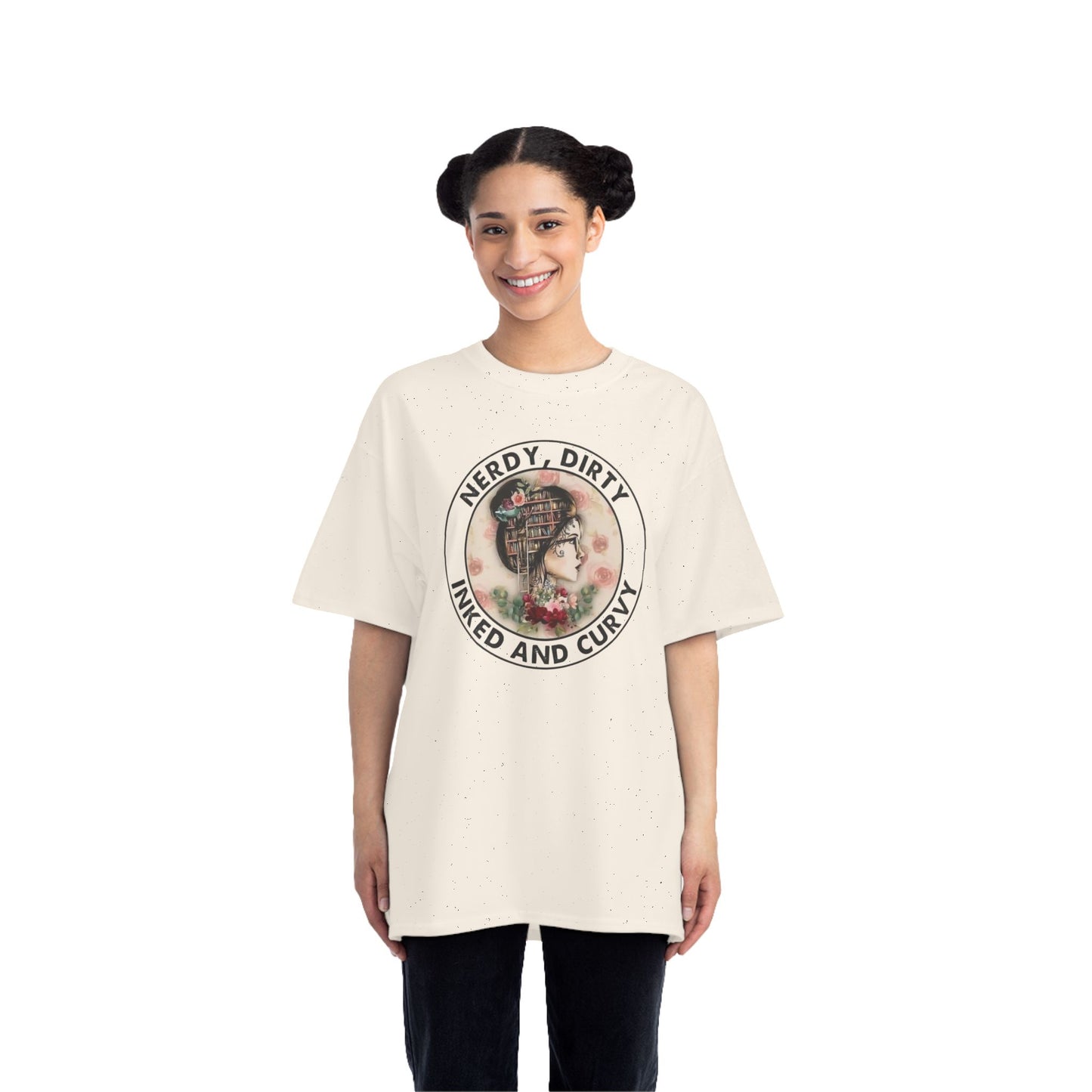 Nerdy and Curvy T-Shirt | Fun Graphic Tee, Quirky Gift, Casual Wear, Inked Style, Summer Fashion