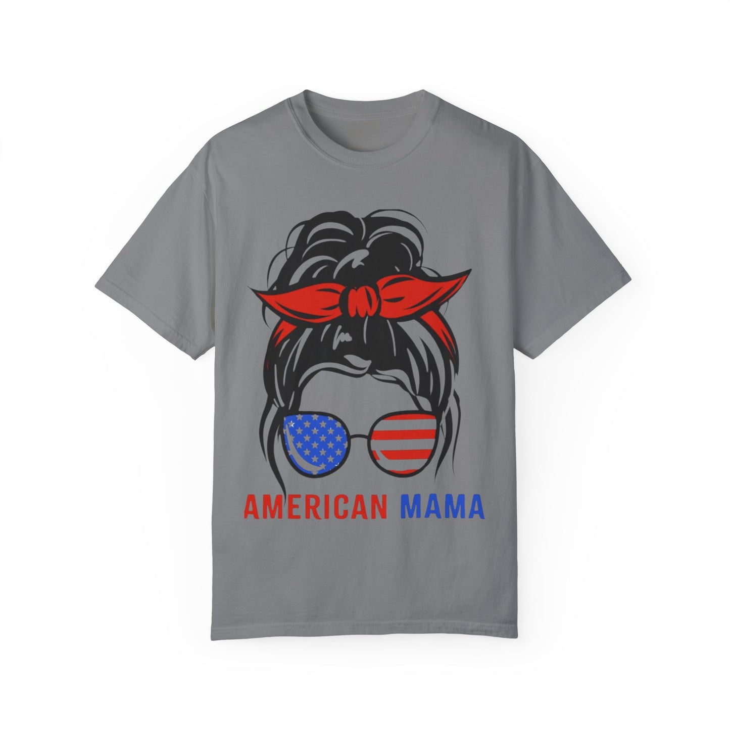 American Mama Graphic T-Shirt for Patriotic Moms