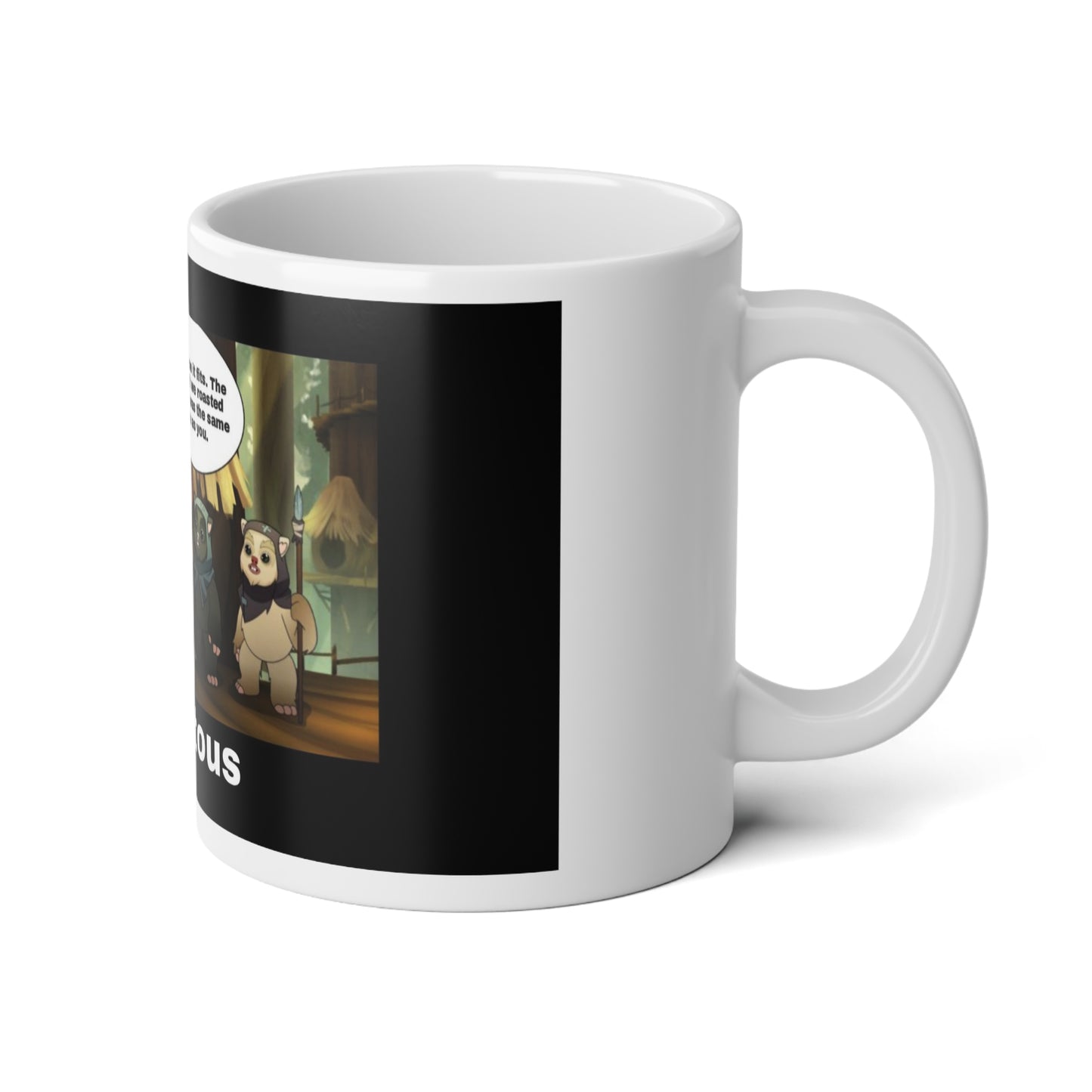 How'd they already have a dress that fit Leia? - Jumbo Mug