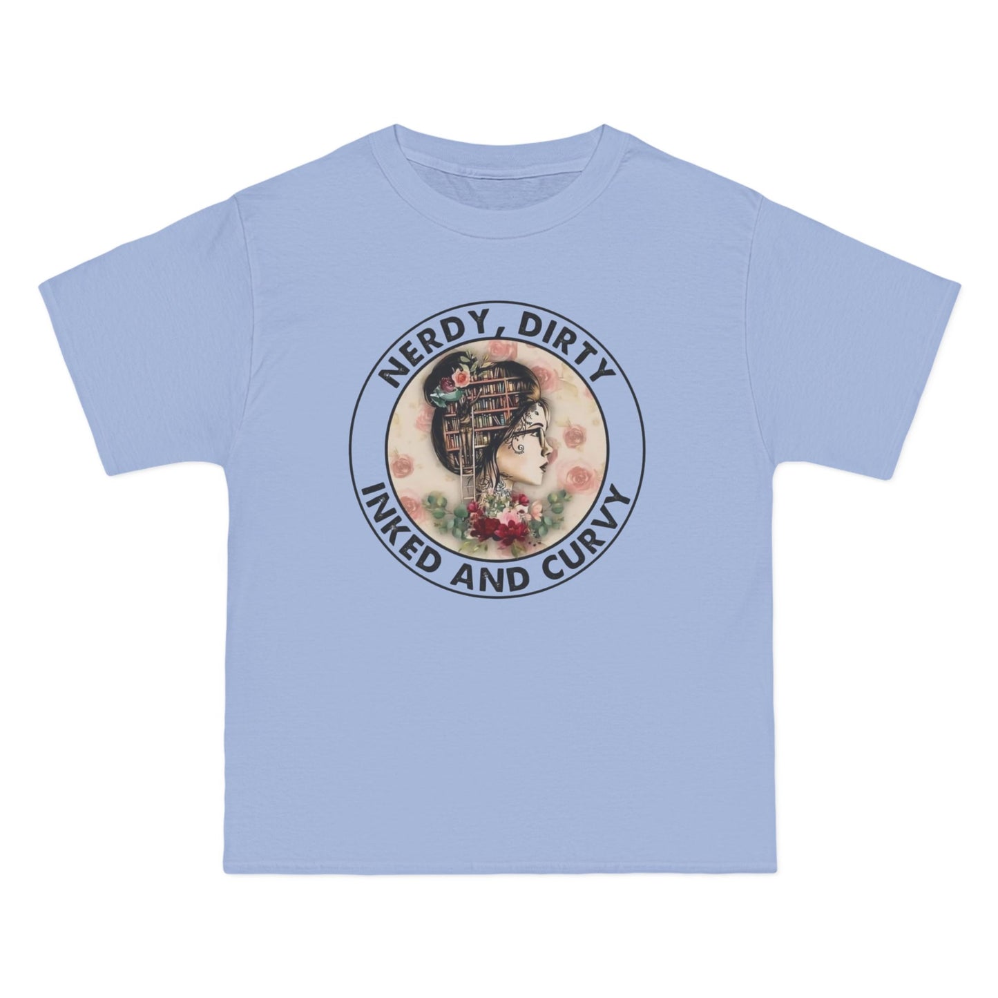 Nerdy and Curvy T-Shirt | Fun Graphic Tee, Quirky Gift, Casual Wear, Inked Style, Summer Fashion