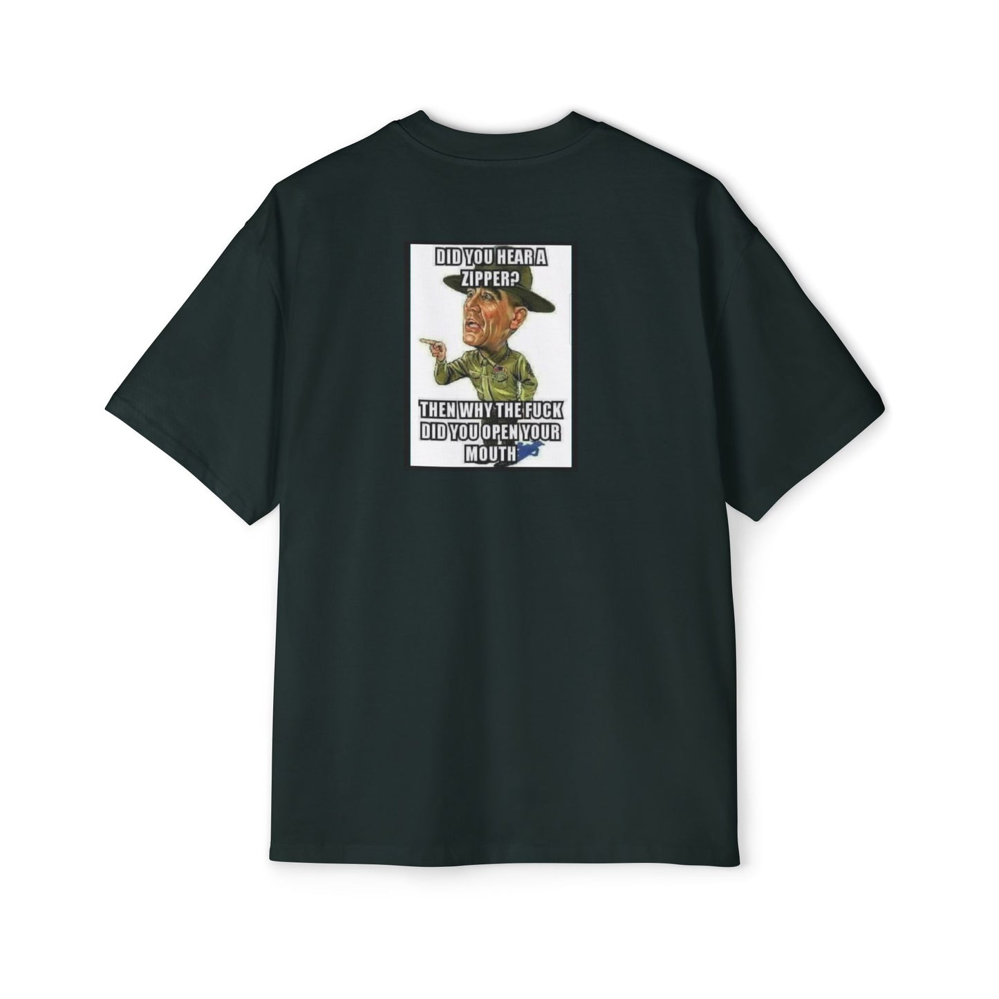 Full Metal Jacket Zipper Quote - Oversized Tee