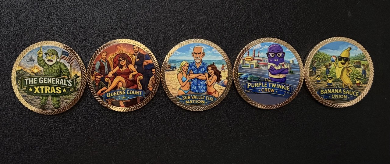 GXT 5 Team Challenge Coin Set