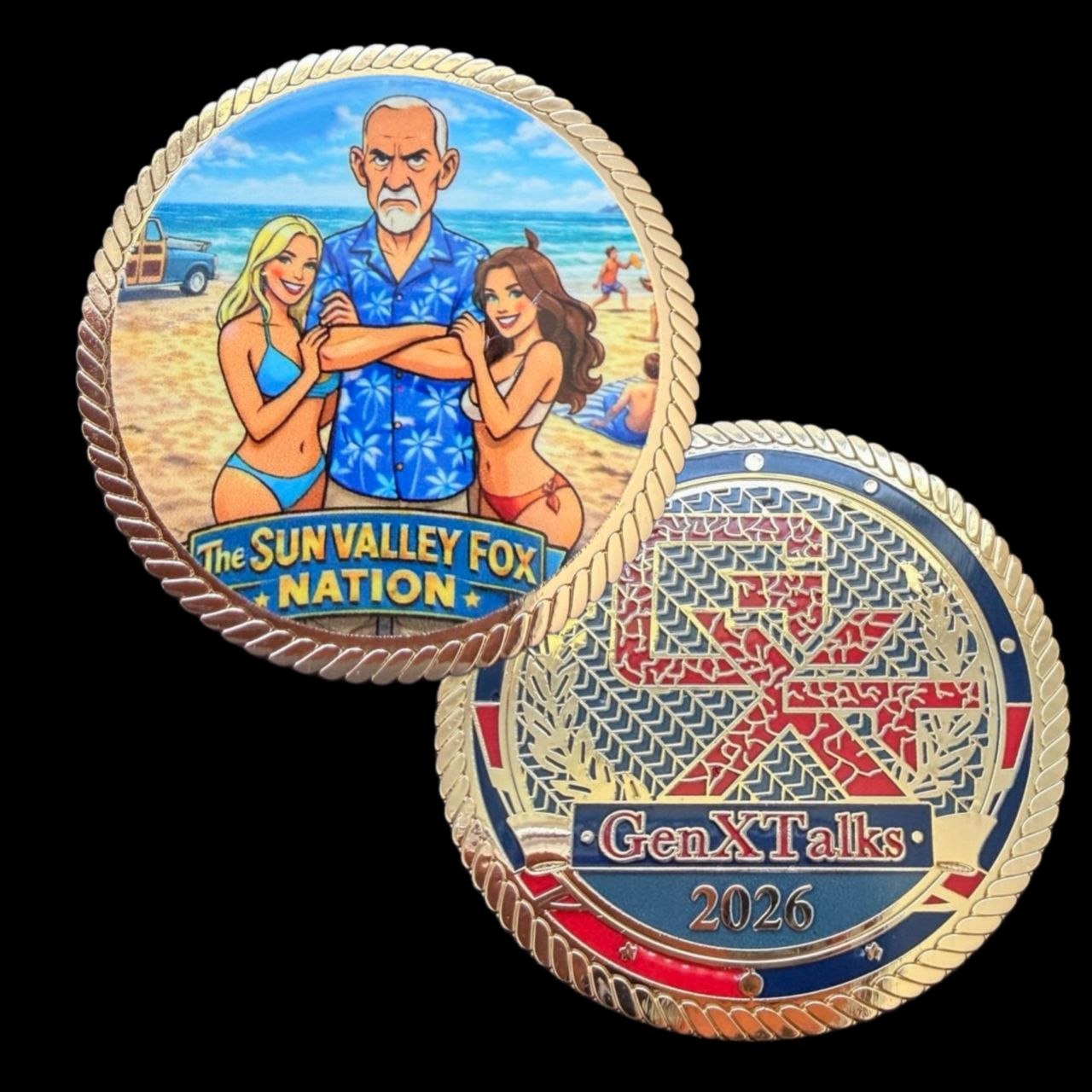 The Sun Valley Fox Challenge Coin