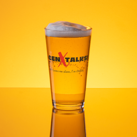 "Leave me alone, I'm drinking" (Pint glass)