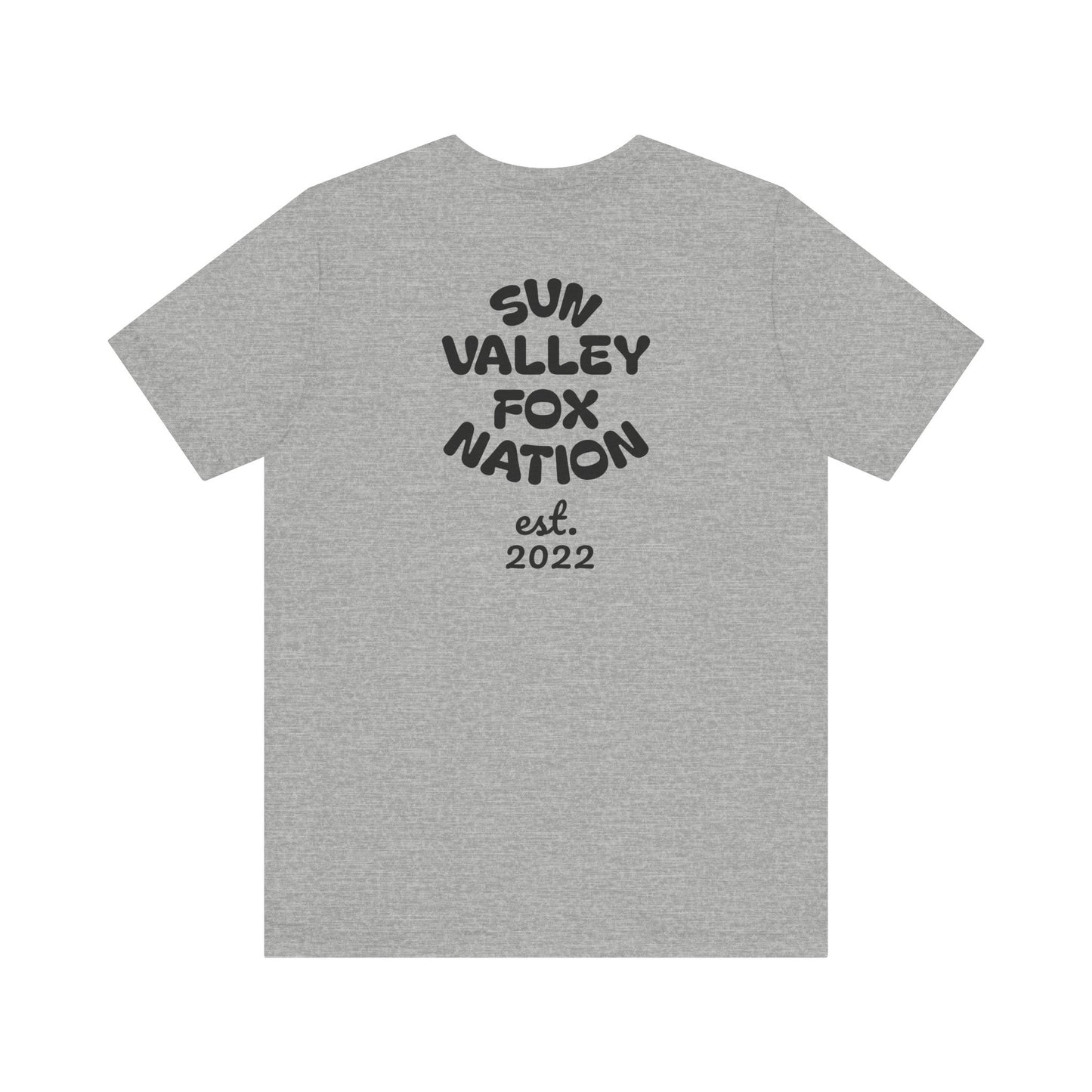 Cool Graphic Tee: Sun Valley Fox Nation, Fun Casual Wear,  Unique T-Shirt