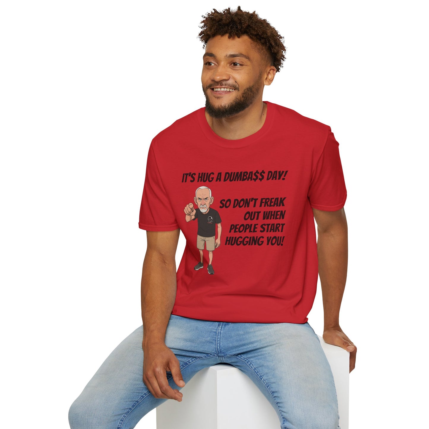 Sun Valley Fox Hug A Dumbass Day, Gift for Friends, Humorous Tee, Casual Wear