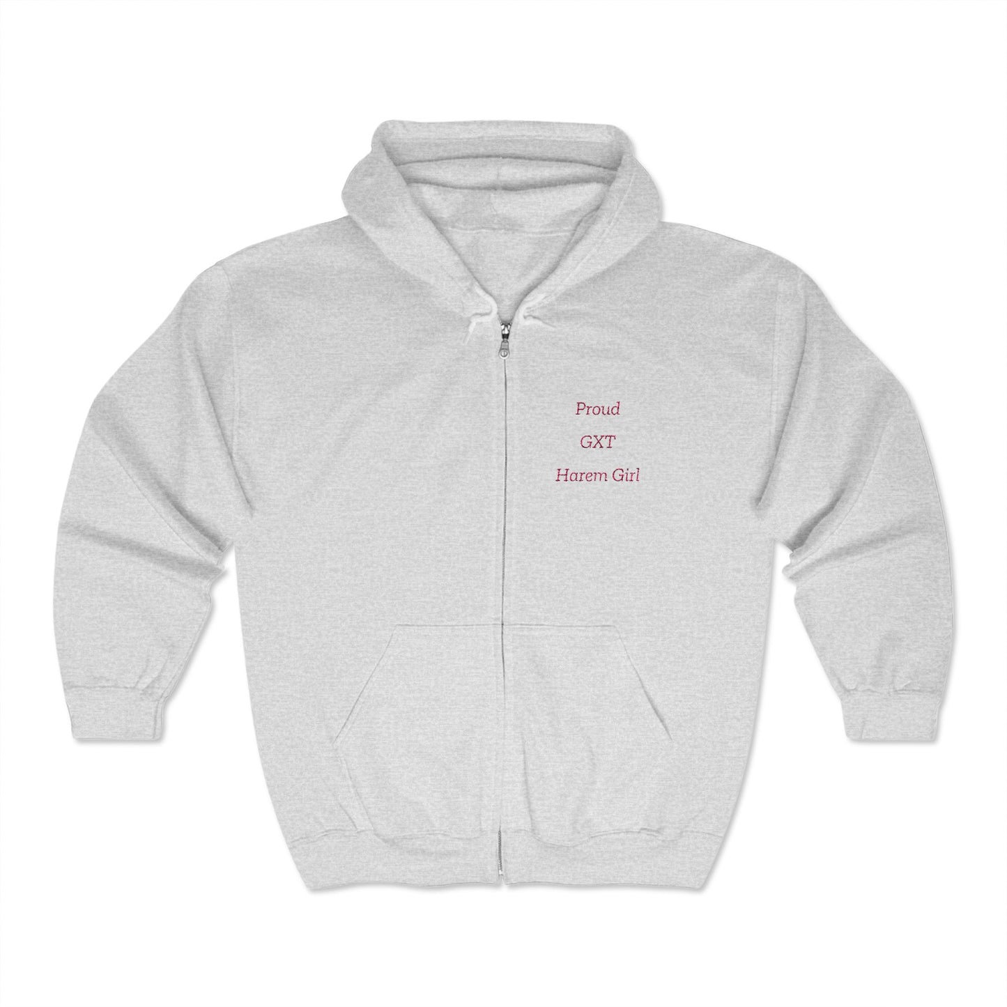 "Proud Harem Girl" (embroidery)  Full Zip Hooded Sweatshirt