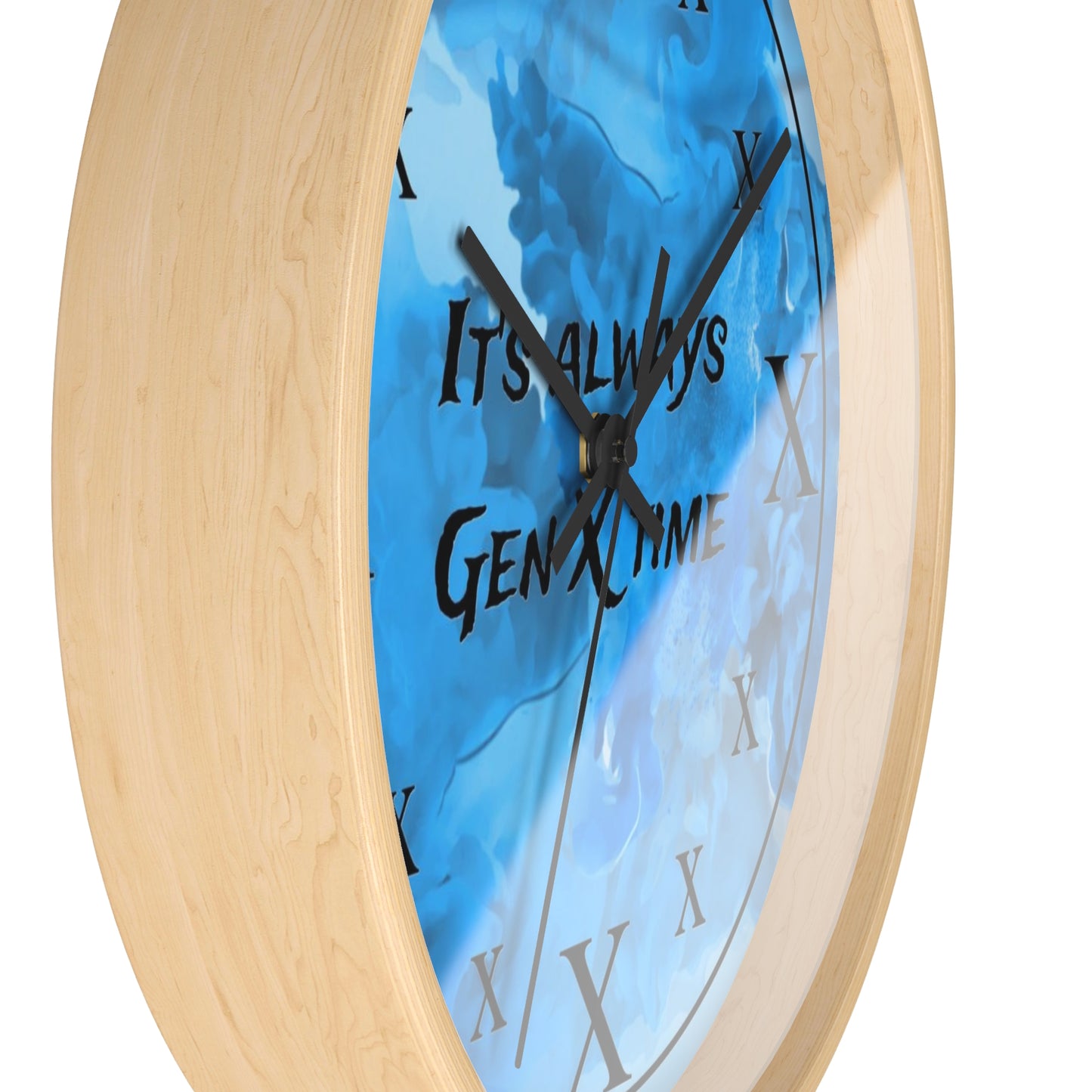 It's Always Gen X Time Wall Clock - (BLUE)
