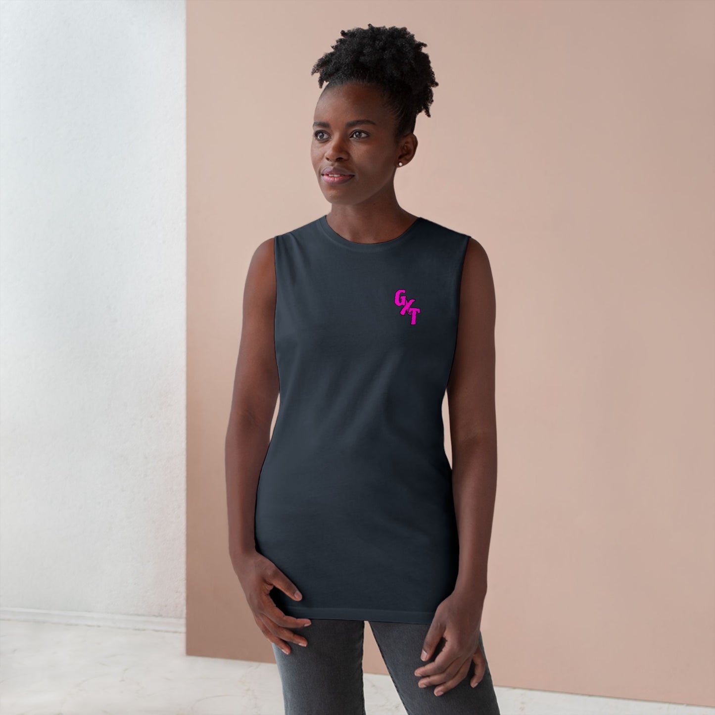 GXT-Pink-- Casual Summer Top with Playful Design