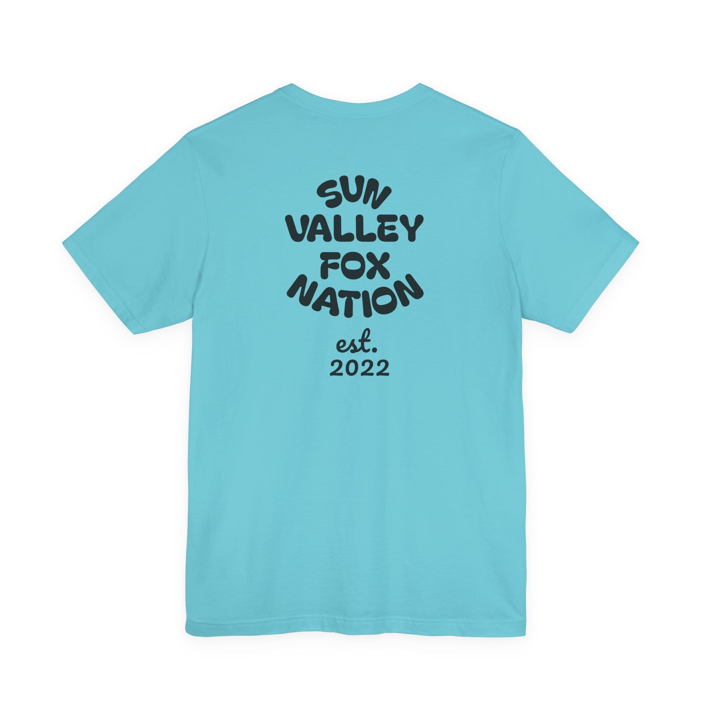 Cool Graphic Tee: Sun Valley Fox Nation, Fun Casual Wear,  Unique T-Shirt