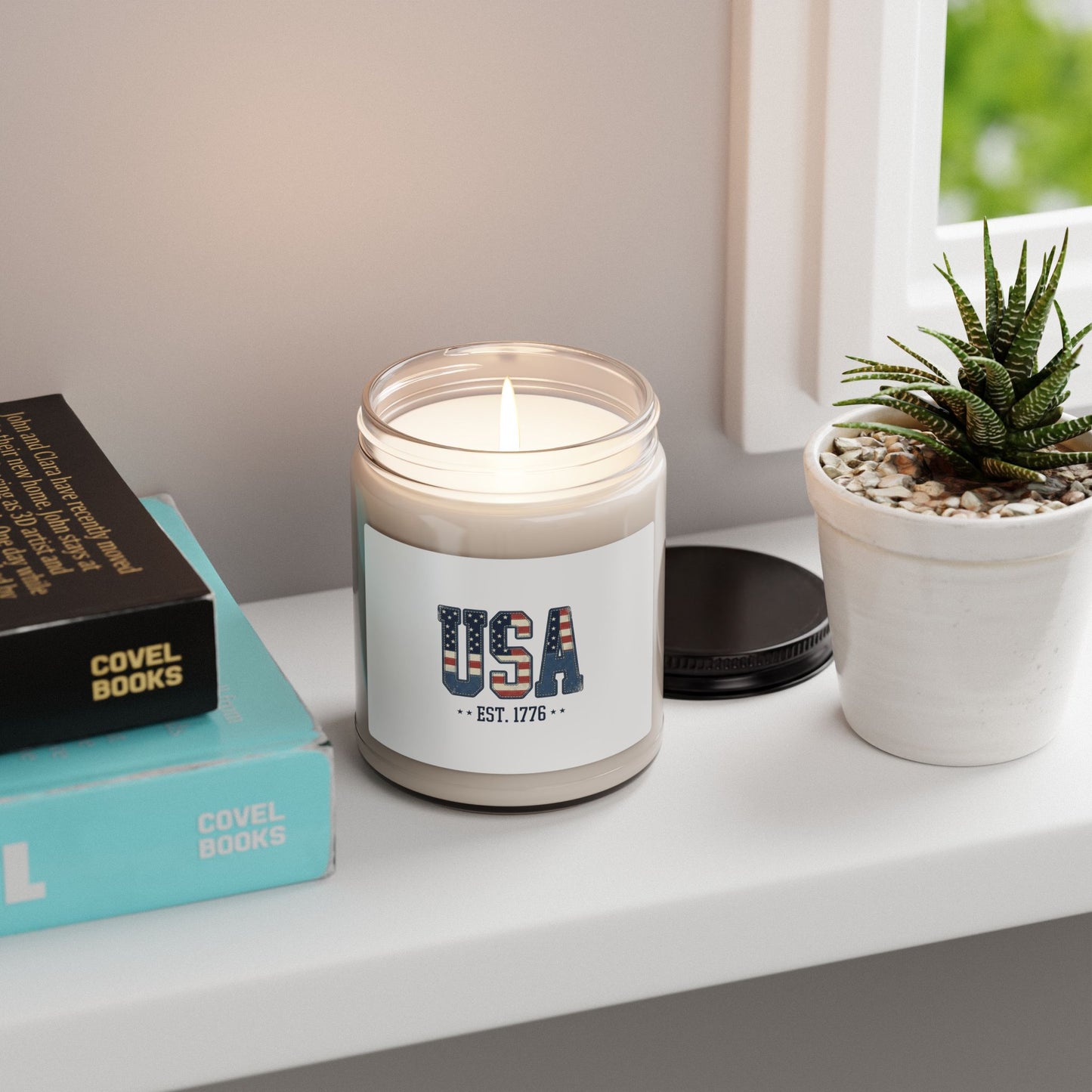 USA Est. 1776 Candle | 4th of July Vintage Americana Scented Soy