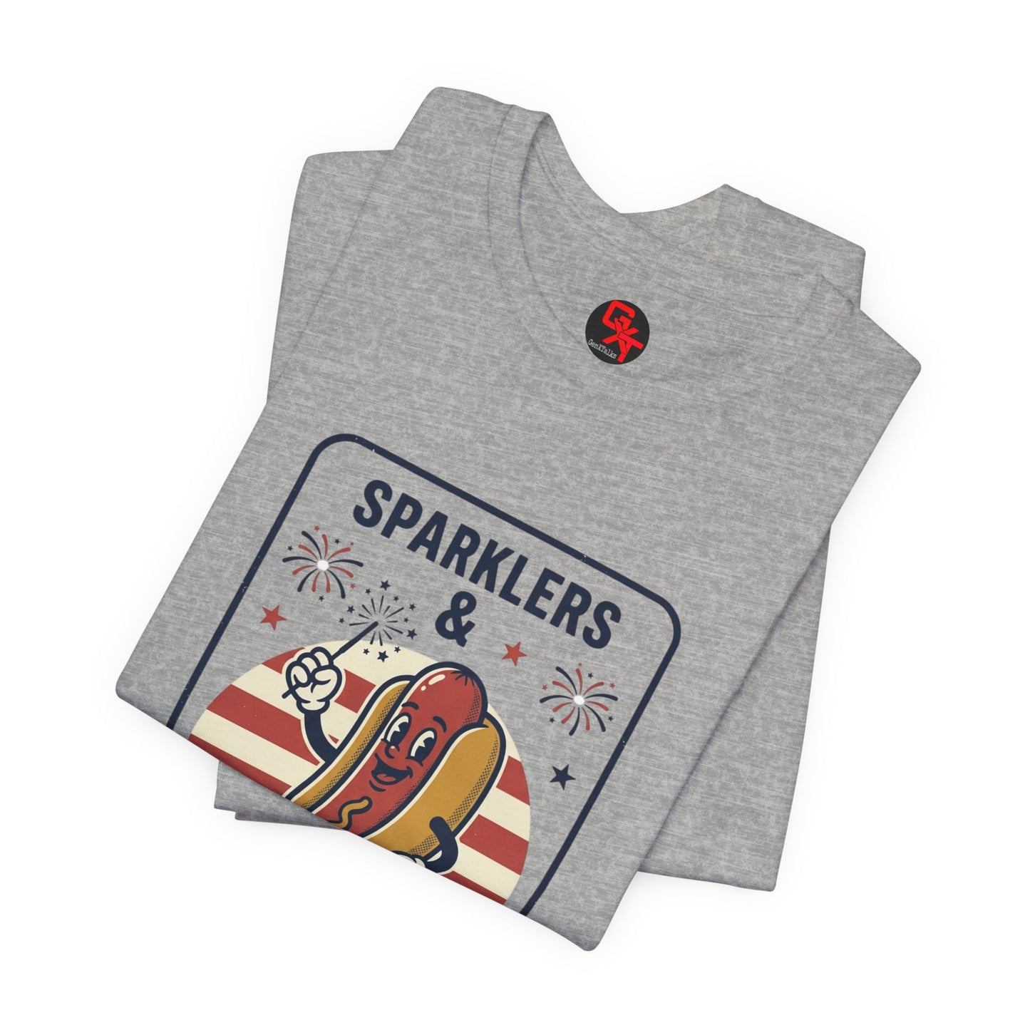 Sparklers & Wieners Hot Dog Tee