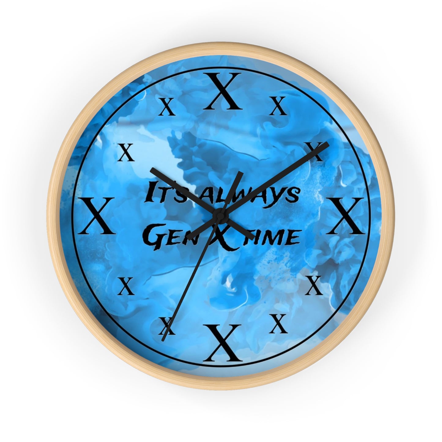 It's Always Gen X Time Wall Clock - (BLUE)