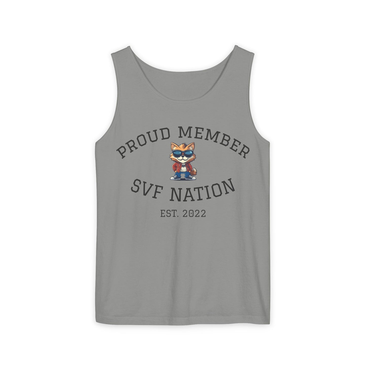 SVF Nation Proud Member Tank Top - Unisex Garment-Dyed Tee, Casual Wear