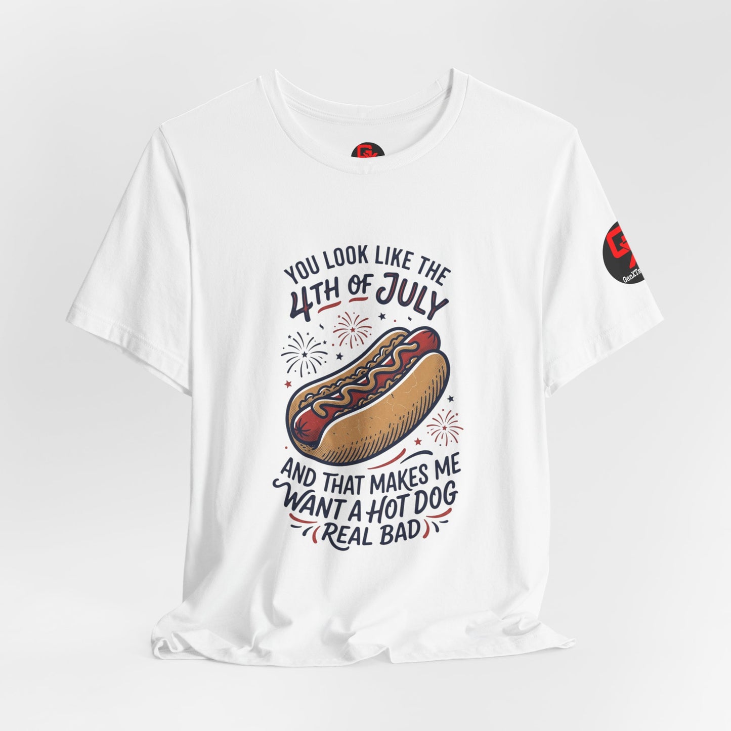 4th of July Hot Dog Graphic Tee