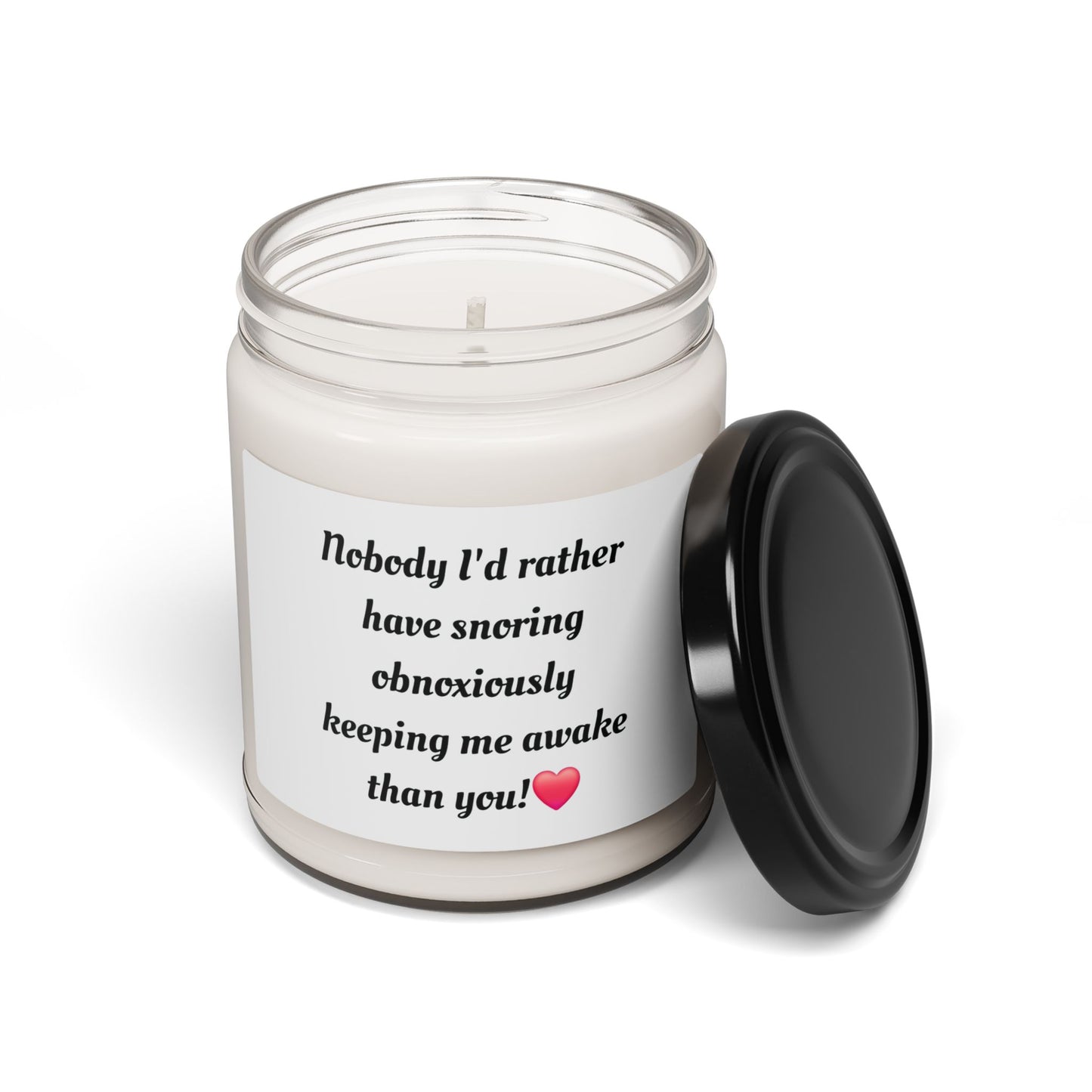 For Him or Her! "Love your snoring" Candle.
