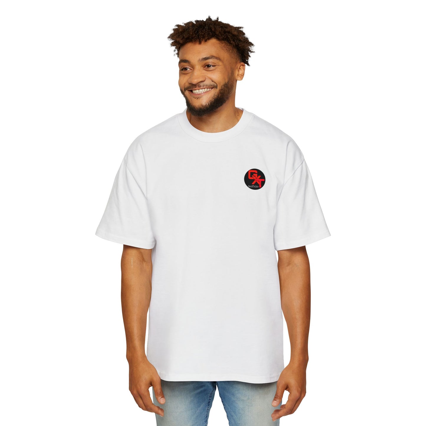 Men's Heavy Oversized Tee - Generation X Graphic T-Shirt with Fun Quote