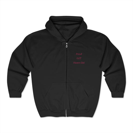 "Proud Harem Girl" (embroidery)  Full Zip Hooded Sweatshirt