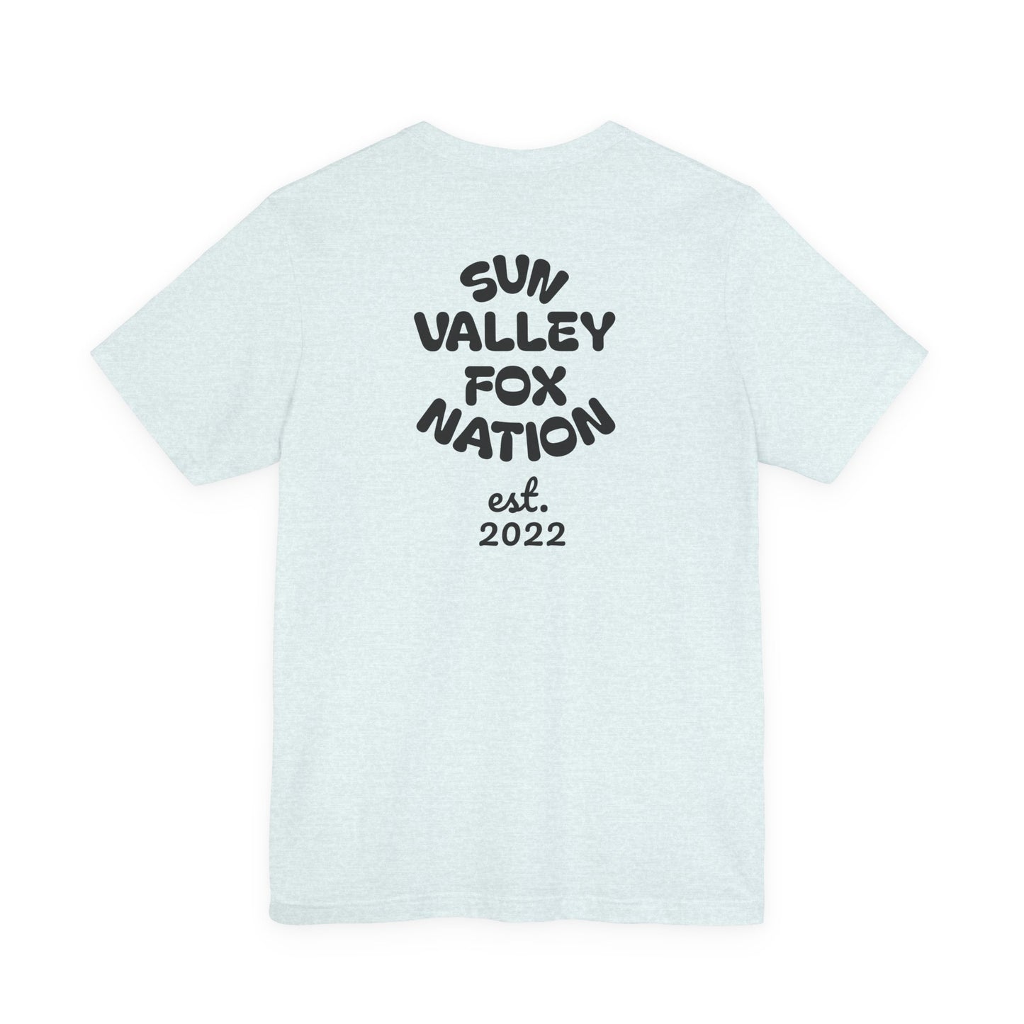 Cool Graphic Tee: Sun Valley Fox Nation, Fun Casual Wear,  Unique T-Shirt