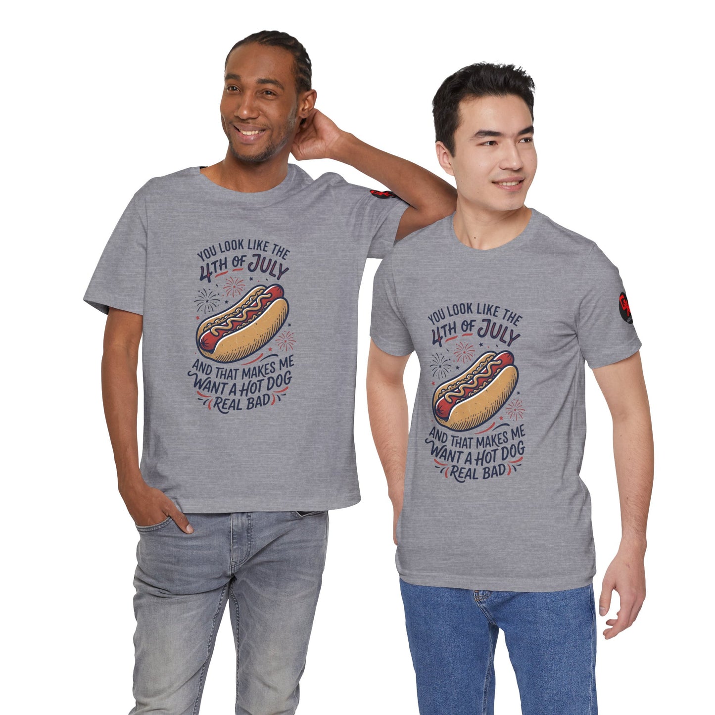 4th of July Hot Dog Graphic Tee