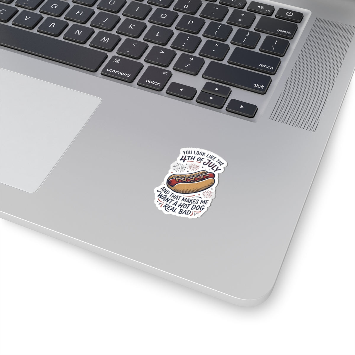 4th of July Hot Dog Sticker