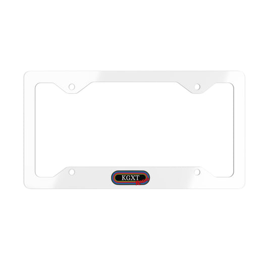 KGXT radio-Metal License Plate Frame