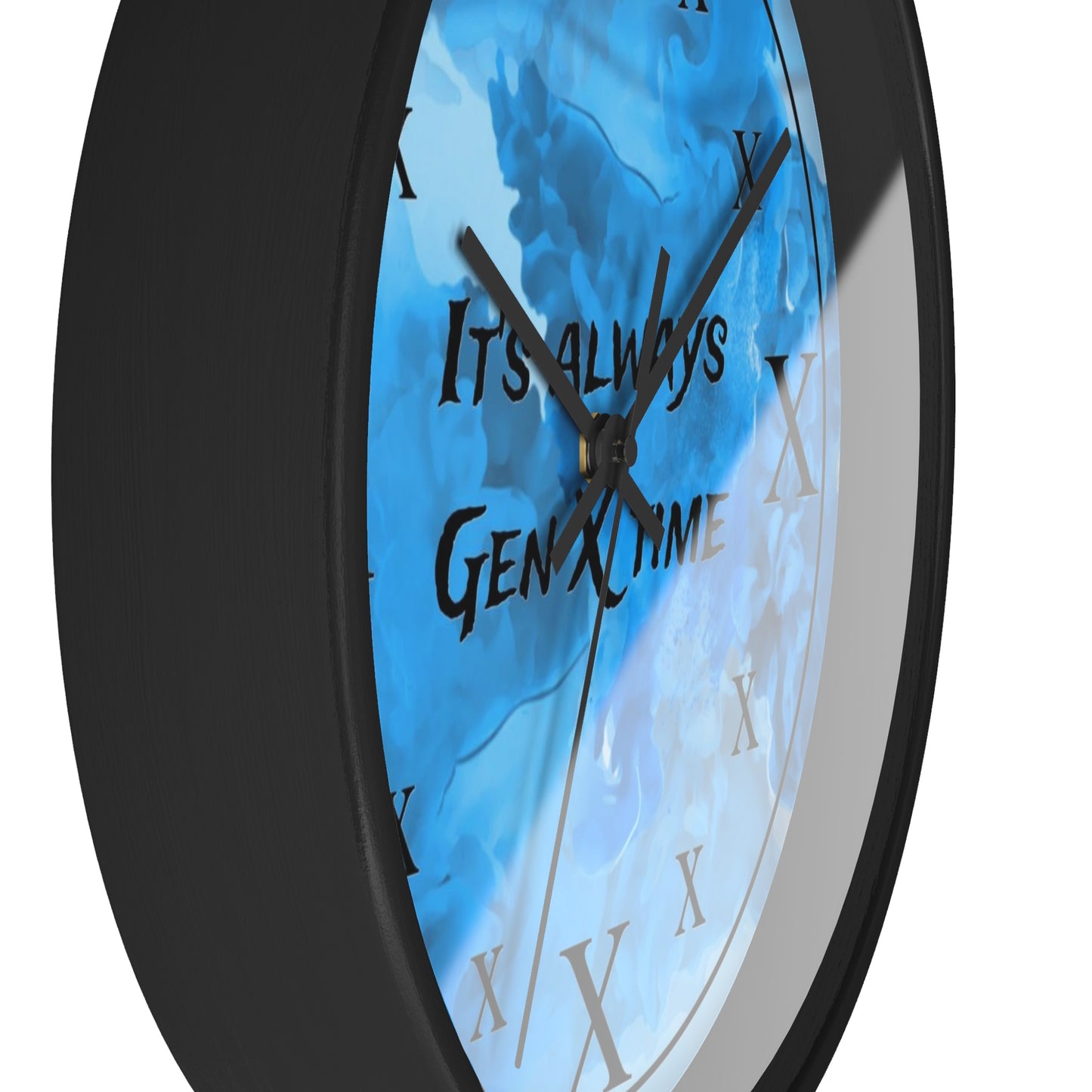 It's Always Gen X Time Wall Clock - (BLUE)