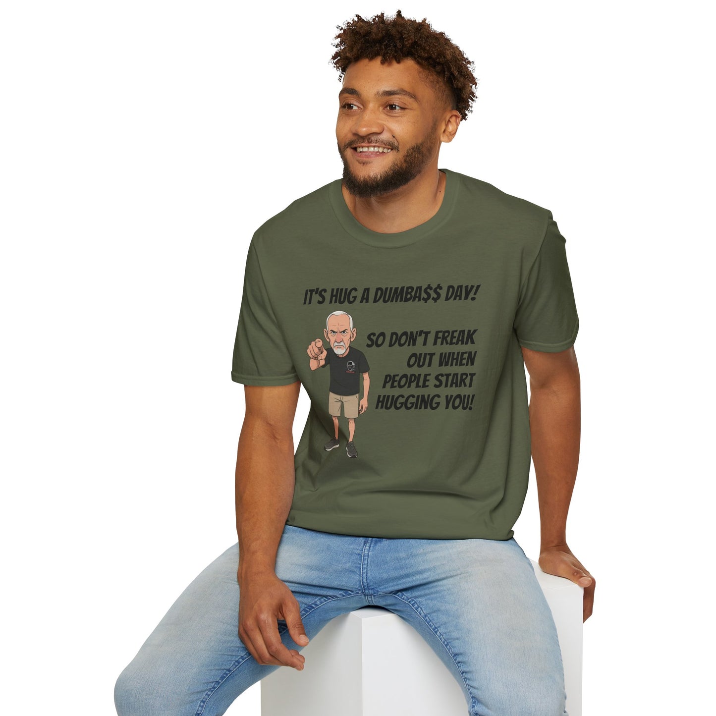 Sun Valley Fox Hug A Dumbass Day, Gift for Friends, Humorous Tee, Casual Wear