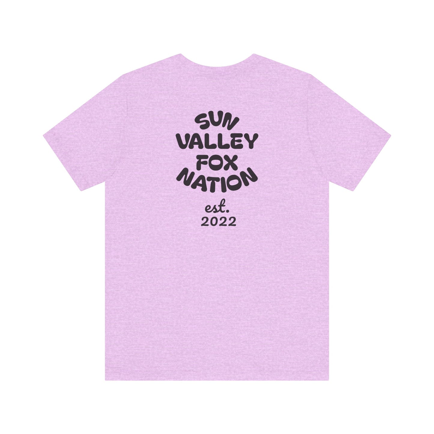 Cool Graphic Tee: Sun Valley Fox Nation, Fun Casual Wear,  Unique T-Shirt