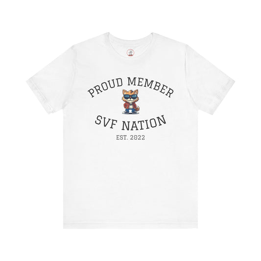 SVF Nation Proud Member Tee - Unisex T-Shirt for Fans, Casual Wear, Birthday Gifts, Team Spirit, Community Love