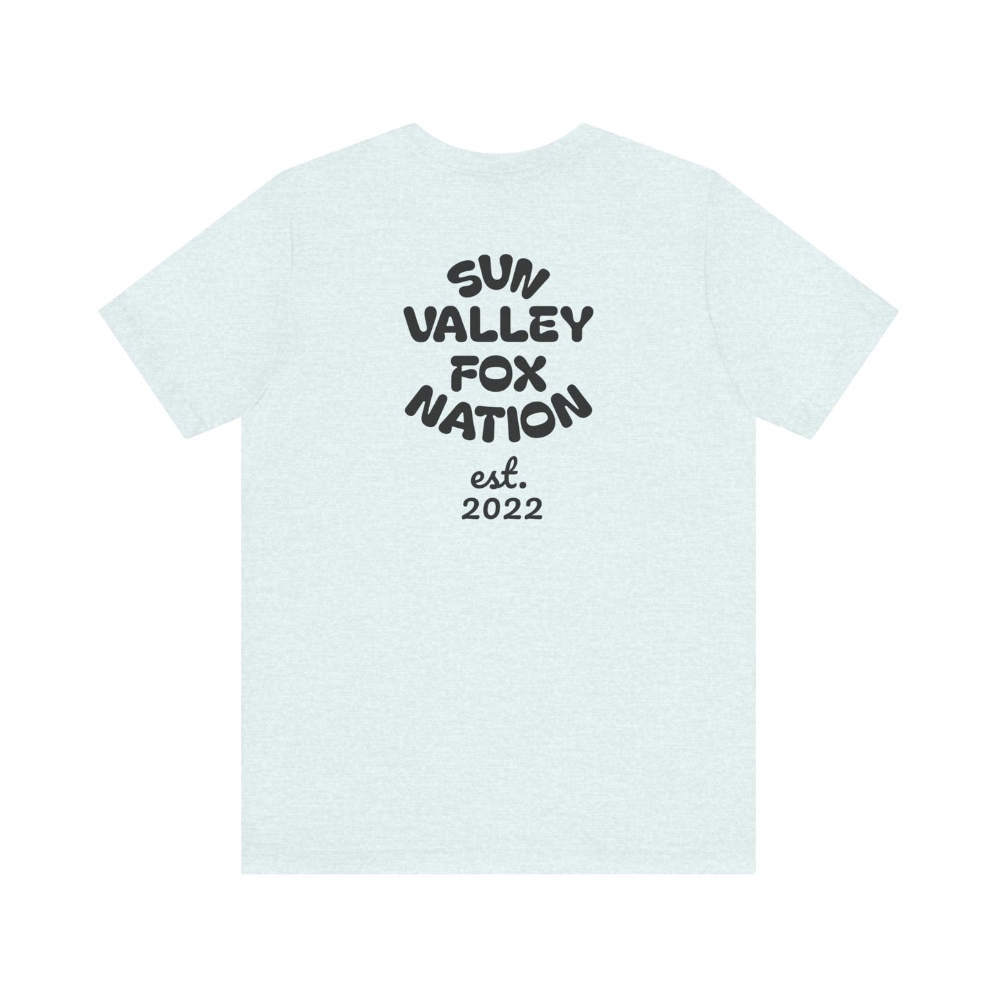 Cool Graphic Tee: Sun Valley Fox Nation, Fun Casual Wear,  Unique T-Shirt