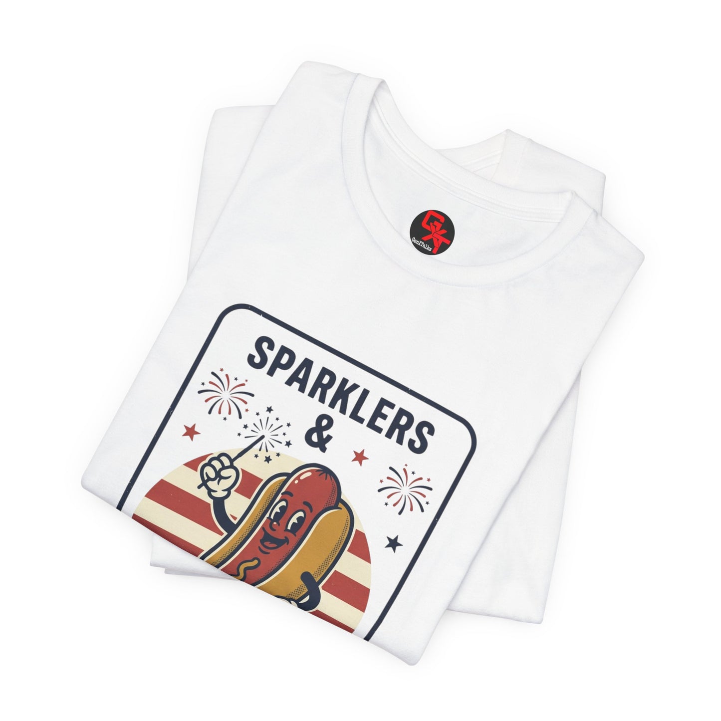 Sparklers & Wieners Hot Dog Tee